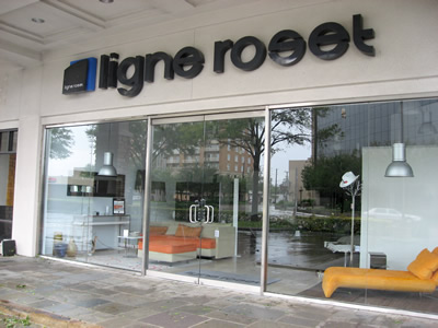 Ligne Roset Storefront after Hurricane Ike, Houston