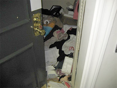 Interior of Messy Apartment in North Houston