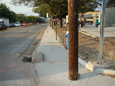 Pole in Corner of Richmond and Weslayan, Greenway Commons, Houston