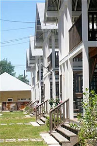 Division St. Duplexes Behind Project Row Houses, Third Ward, Houston