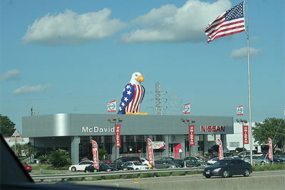 Inflatable Bird, David McDavid Nissan, Houston