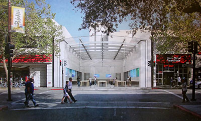 Highland Village Apple Store, closed for remodeling, may get trees