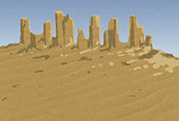 Illustration of Houston as a City of Sand