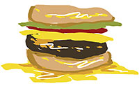 Illustration of Soggy Burger