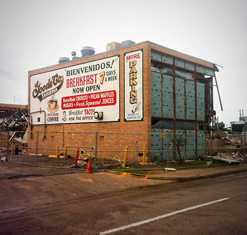 Demolition of Former Elgin-Butler Brick Co. Building, 2619 Westpark Dr., Upper Kirby, Houston