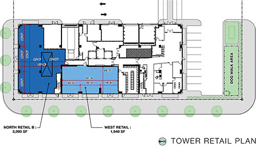 Drawing of SkyHouse, 1625 Main St. at Leeland, Downtown Houston