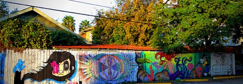 W. Gray and Stanford St. graffiti street art