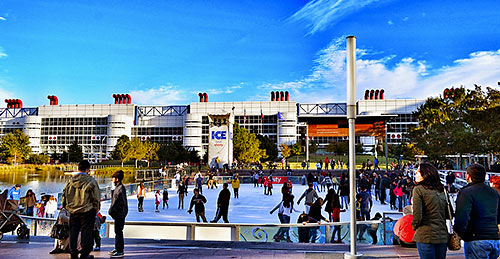 Ice Skating Rink, Discovery Green, Downtown Houston