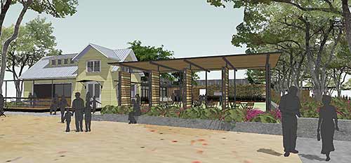 Rendering of Evelyn's Park, Bellaire, Texas