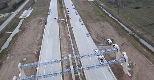 Aerial View of New Grand Parkway Segment E, Texas Hwy. 99 Between I-10 and Hwy. 290, Katy, Texas