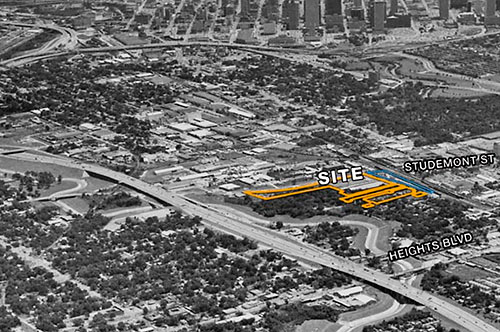 1990 Aerial View of Grocers Supply, 3000 Hicks St., Houston
