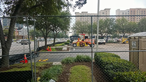 Construction at Galleria Plaza, Sage Rd. at West Alabama St., Galleria, Houston