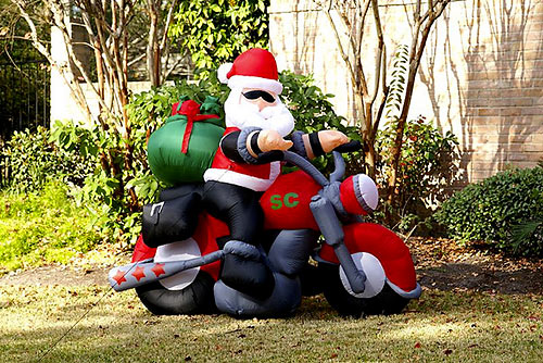 Inflatable Lawn Santa, Houston