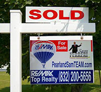 Sold Sign, Pearland, Texas
