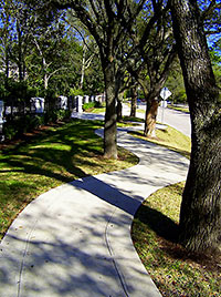 Winding Sidewalk, Houston