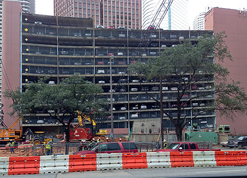 Construction, 1311 Louisiana Parking Garage, Downtown Houston