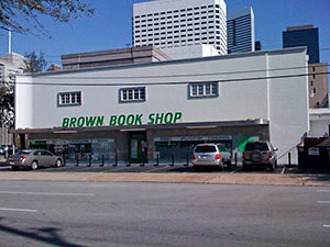 Brown Book Shop, 1517 San Jacinto St. at Leeland, Downtown Houston