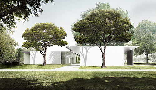 Proposed Menil Drawing Institute by Johnston Marklee, West Main St., Montrose, Houston
