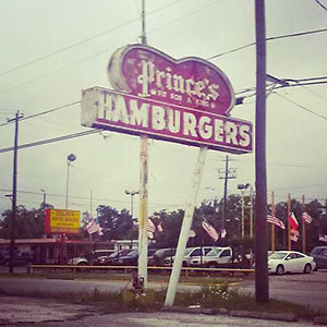 Prince's Hamburgers Sign, North Shepherd Dr. at 15th St., Houston Heights
