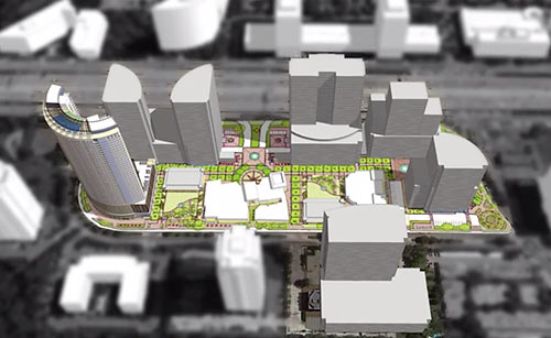 Proposed Alterations to Uptown Park, Post Oak Blvd., Uptown Houston