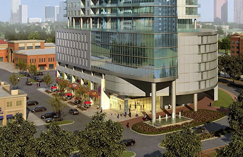 Proposed Alterations to Uptown Park, Post Oak Blvd., Uptown Houston