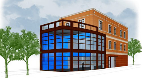 Proposed Building for Tyler Flood, 2019 Washington Ave., Old Sixth Ward, Houston