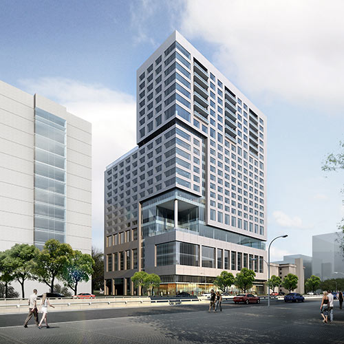 Proposed Hotel and Apartment Tower at 6750 S. Main St., Texas Medical Center, Houston