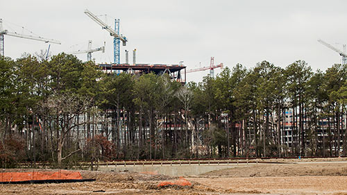 Construction of ExxonMobil Campus, Springwoods Village, Houston