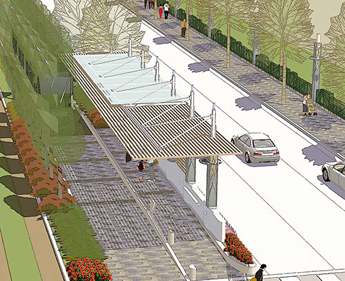 Proposed Dedicated Bus Lanes on Post Oak Blvd., Uptown, Houston