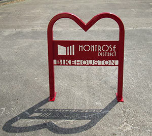 Montrose District Bike Houston Bike Rack, Montrose, Houston