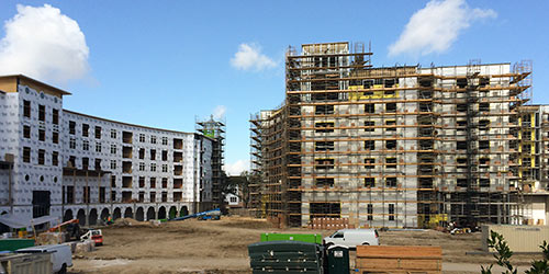 Construction of Aria and Olympia at Willowick Park, Highland Village, Houston