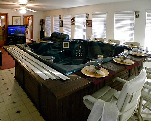 Hot Tub in Game Room, 9751 Guest St., 