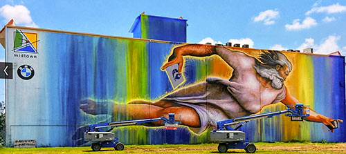 Mural Behind 2800 San Jacinto St., Midtown, Houston