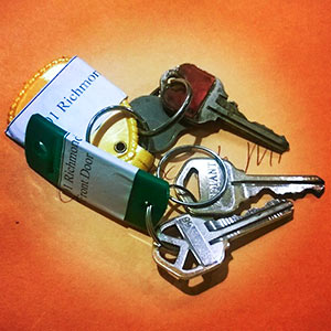 Keys to Former Lucky Burger Building at 1601 Richmond Ave., Montrose, Houston