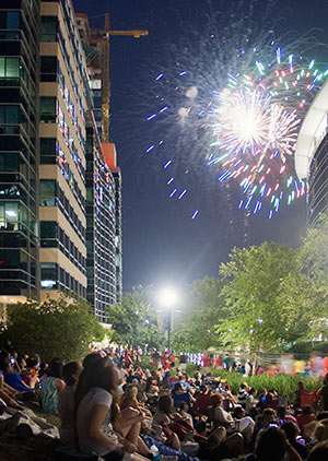 Fireworks, The Woodlands, Texas