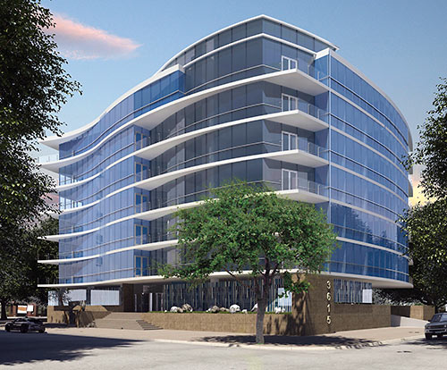 Rendering of Proposed 3615 Montrose Condo Building, 3615 Montrose Blvd., Montrose, Houston