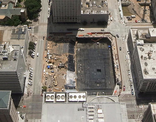 Construction Site at 609 Main St., Downtown Houston