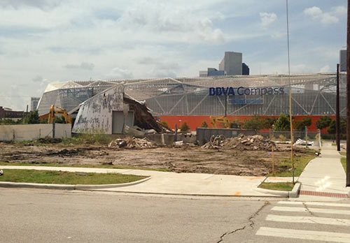 Demolition of 2414 Capitol St., East Downtown, Houston