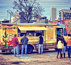 Coreanos Food Truck at GreenStreet, Downtown Houston