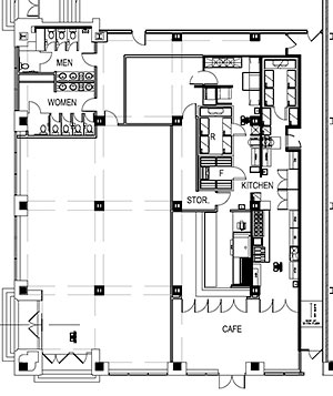 Floor Plans for Kitchen Incubator, 907 Franklin St., Suite 150, Downtown Houston