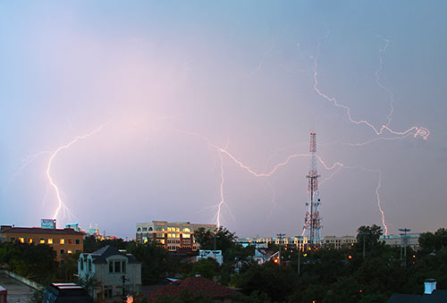 Lightning over Montrose, Houston