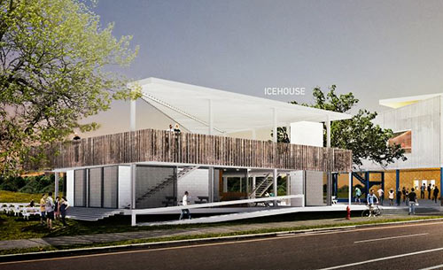 Rendering of Proposed Concert Venue by Schaum/Shieh Architects, 2915 N. Main St., Houston