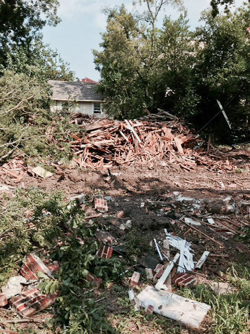 Demolition for The Southmore, Proposed Apartment Tower at Southmore Blvd. and San Jacinto St., Museum Park, Houston