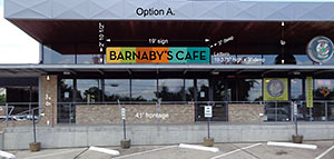 Mockup of Proposed Barnaby's Cafe, 2802 White Oak Dr., Houston Heights