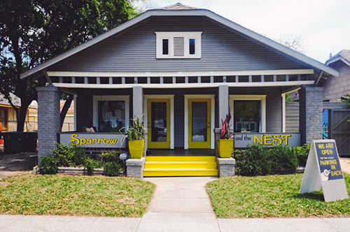 Sparrow and the Nest, 1020 Studewood St., Woodland Heights, Houston