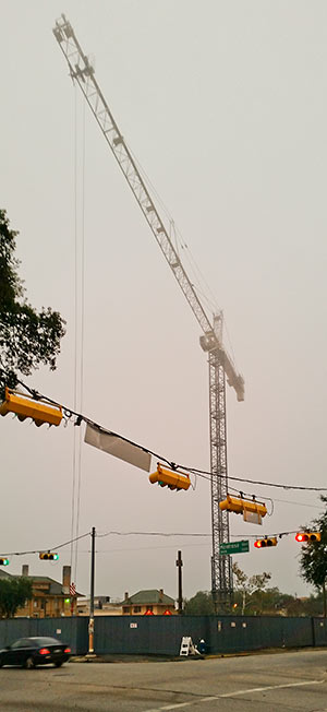 Construction Crane, 3400 Montrose Blvd., Montrose, Houston