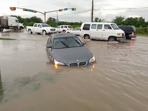 Flooding at Clinton Dr. and East Loop, Houston