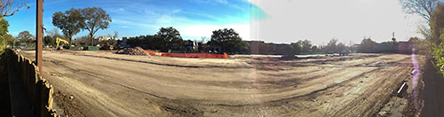 Cleared Portion of Richmont Square Apartments, 1400 Richmond Ave., Montrose, Houston