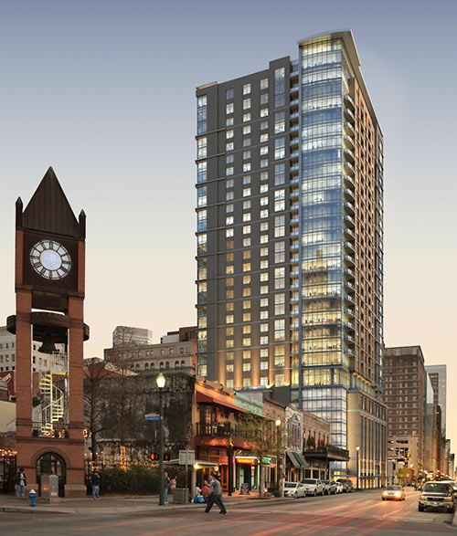 Proposed Hines Market Square Tower, Travis and Preston Streets, Downtown Houston