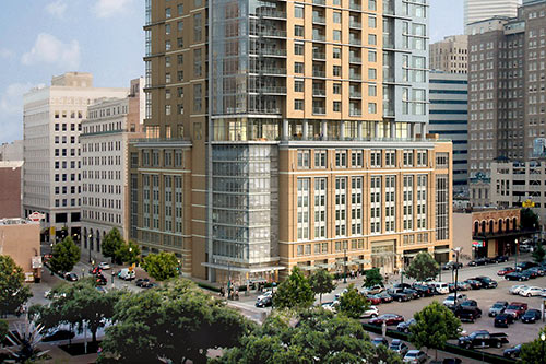 Proposed Hines Market Square Tower, Travis and Preston Streets, Downtown Houston